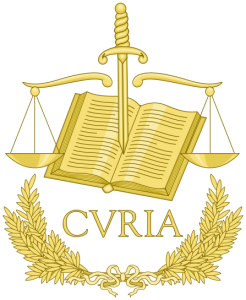 Das Bild ist das Curia Logo des Gerichtshofs der Europäischen Union.
